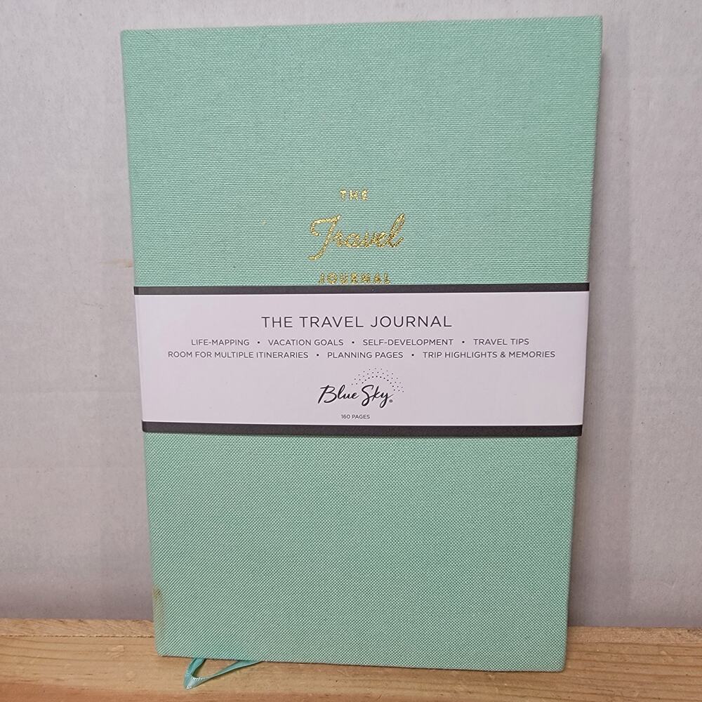 Blue Sky Teal The Travel Journal (cloth covered)- NWT